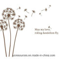 Etiqueta engomada de la pared del PVC-mayo My Love, Riding Dandelion Fly